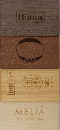 wooden cards