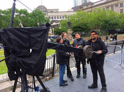 Myself having a go using the jib