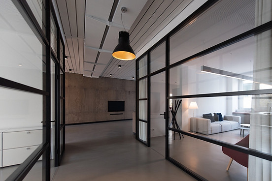 Minimalist and stylish office environment