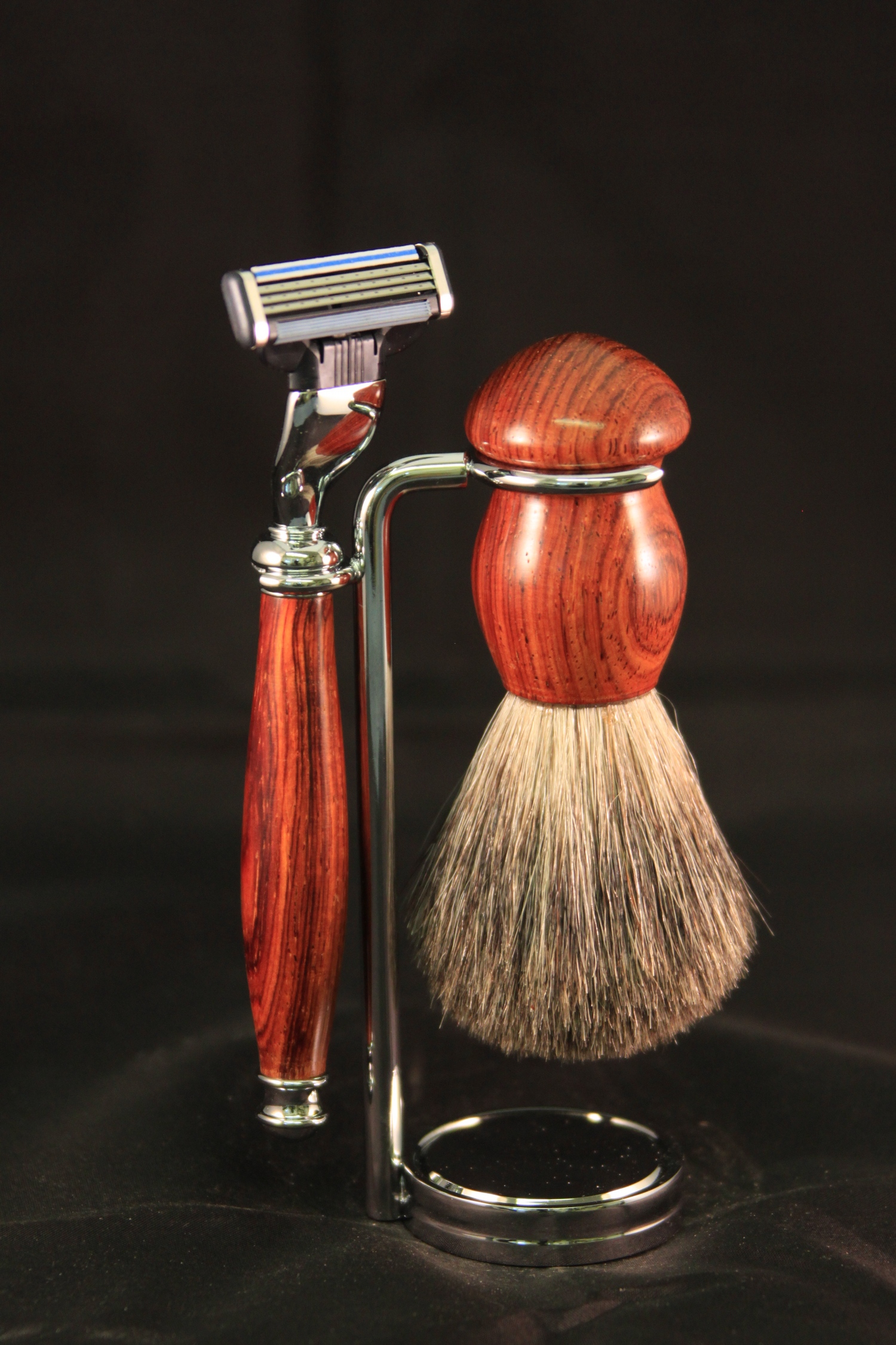 Shaving Kit in Cocobolo