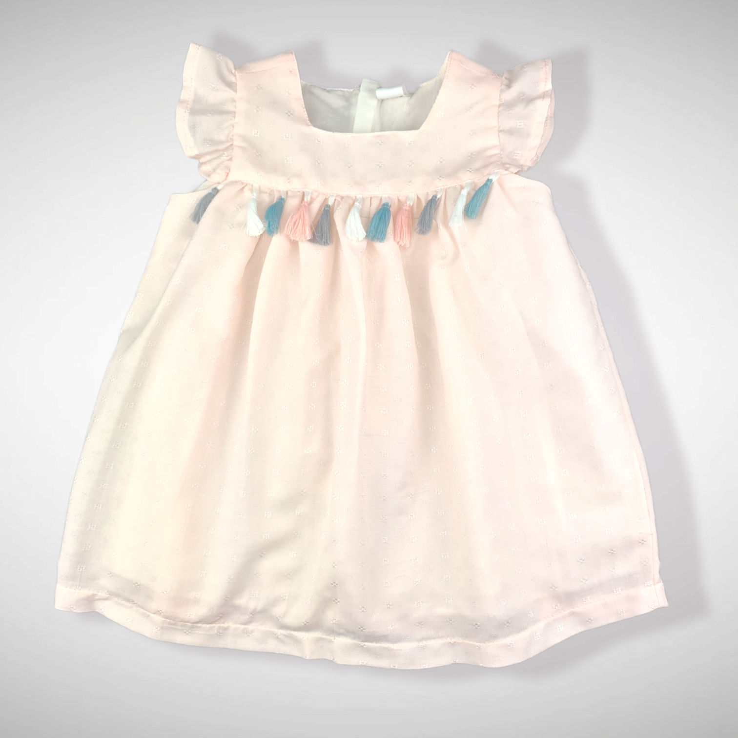 Roze Feestjurk Met " Kwastjes "