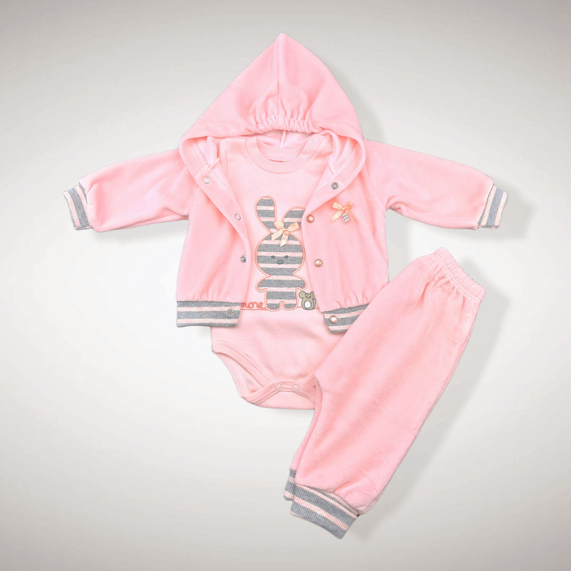 Fluwelen Limited Edition Setje "Konijntje"