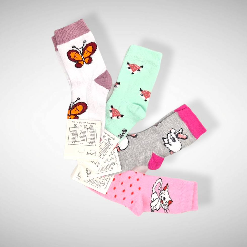 Sokjes Set Met Bedrukking 4-Pak