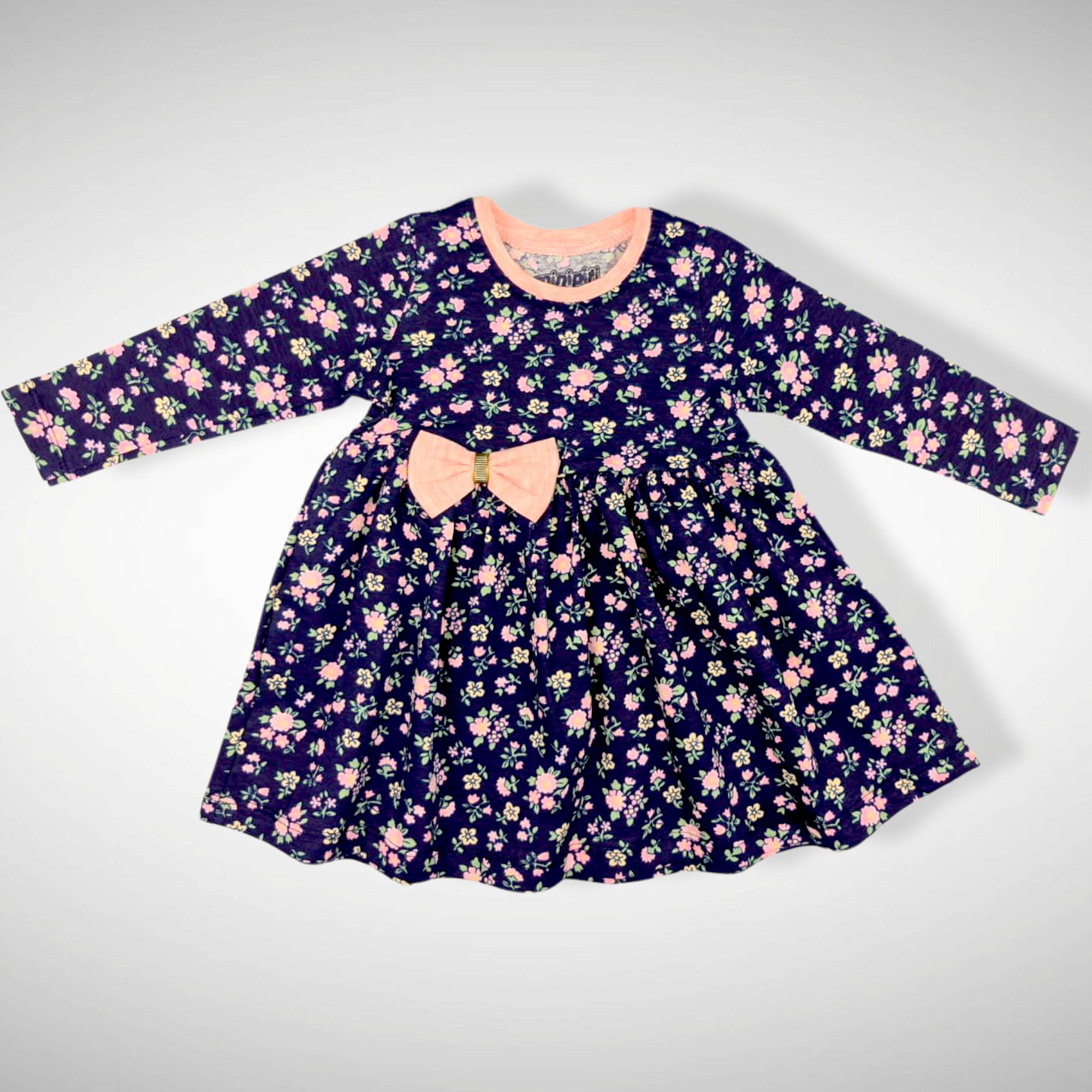 Bloemetjes Jurk Met Strik