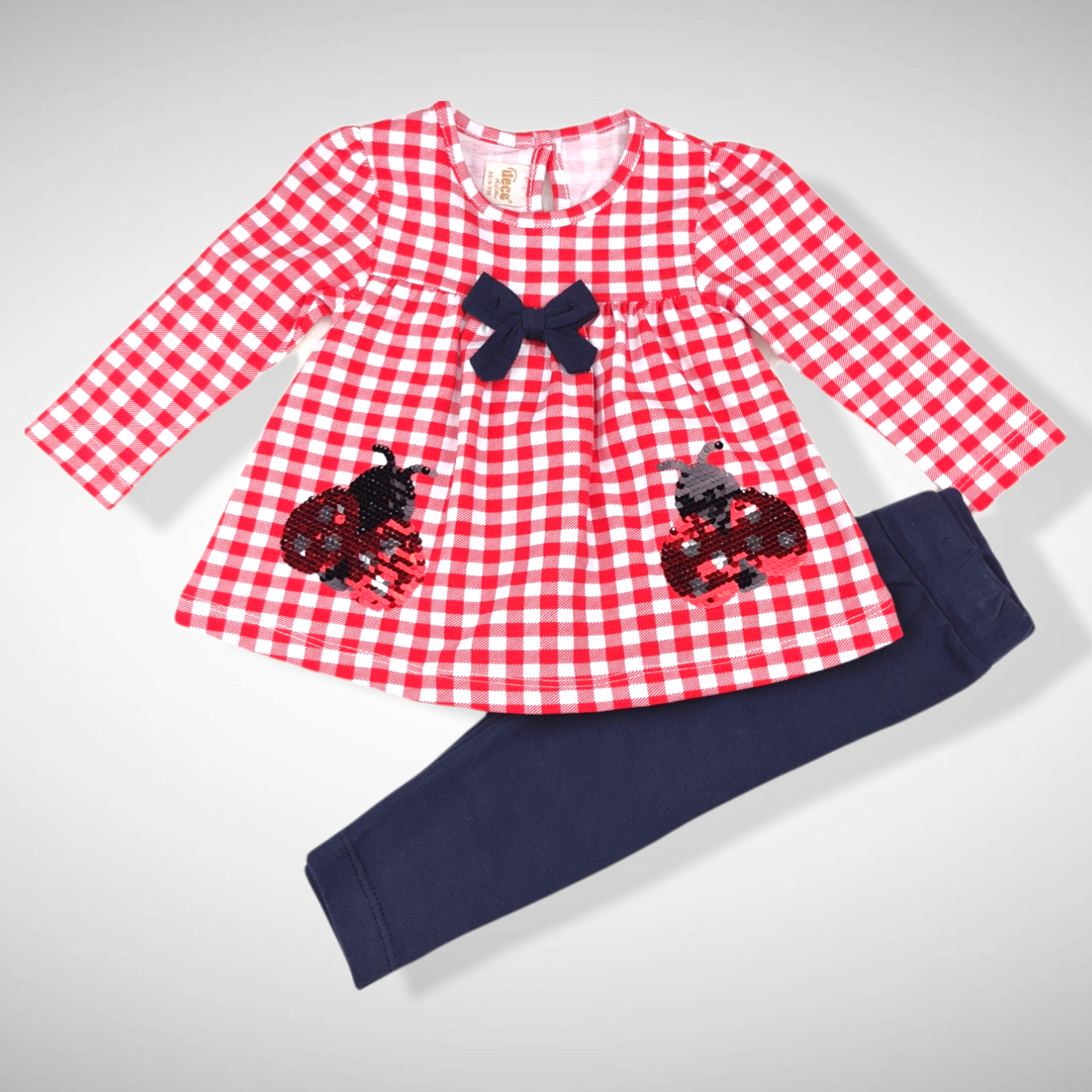 Rood Geruite Tuniek Met Legging