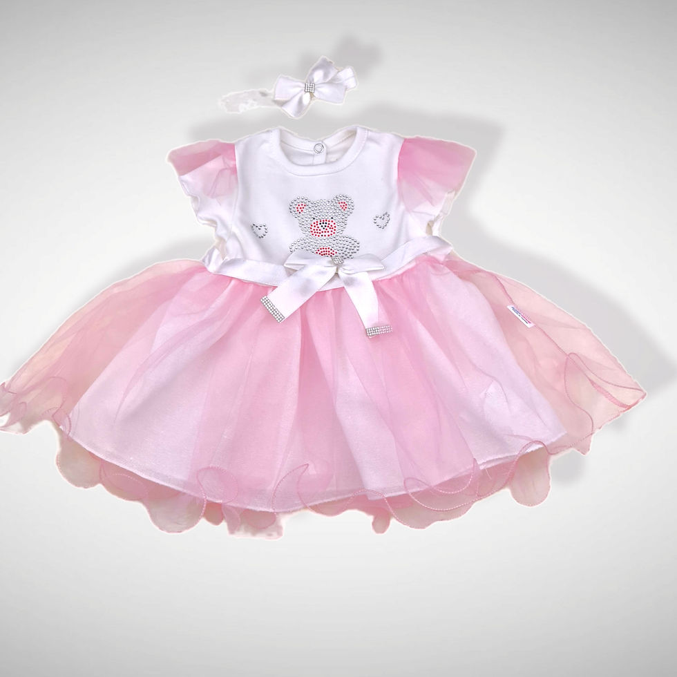 Roze Feestjurkje "Beertje"