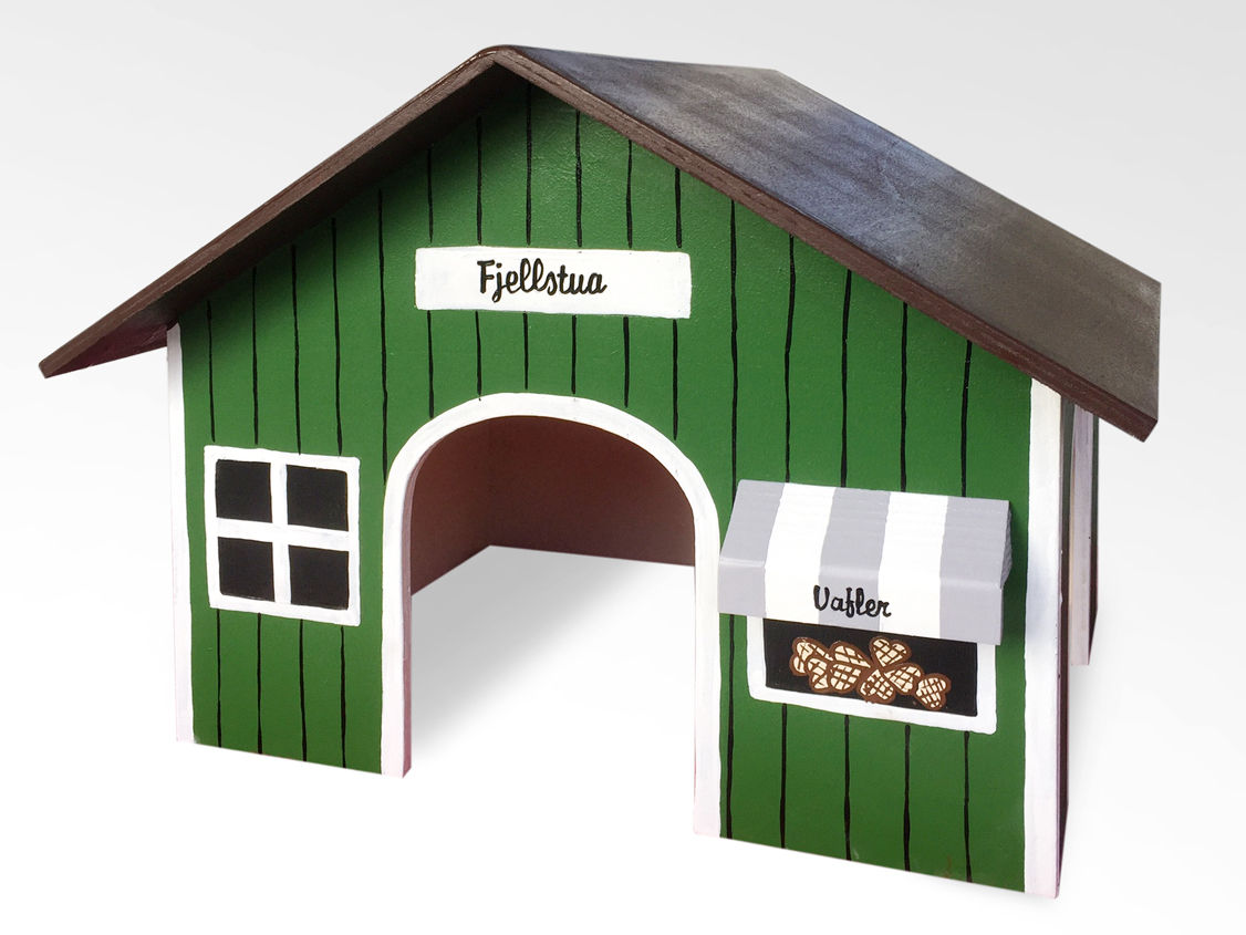 Spitzdach Norwegisches Waffelhaus (Fiellstua)