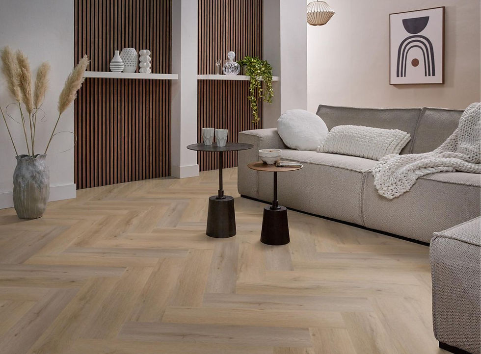 Thumbnail: Ambiant Spigato Vivero visgraat dryback natural oak PVC