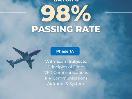 AATA Batch 6 Phase 1A Passing Rate 98%