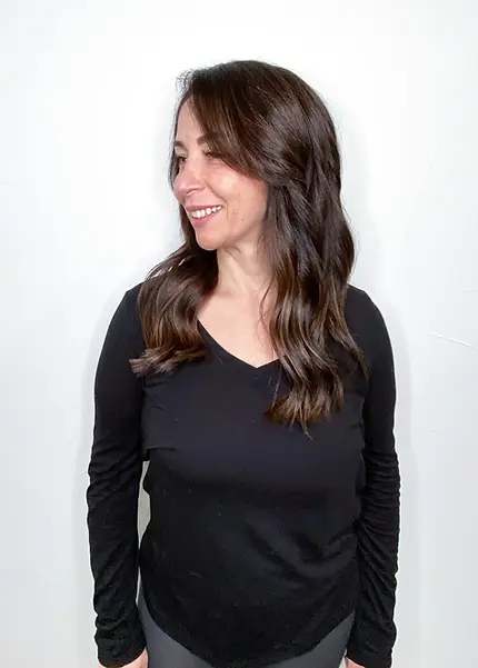 Natural brunette highlights photo