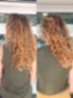 Before and after Highlight Root Color Touch and Grey Blending