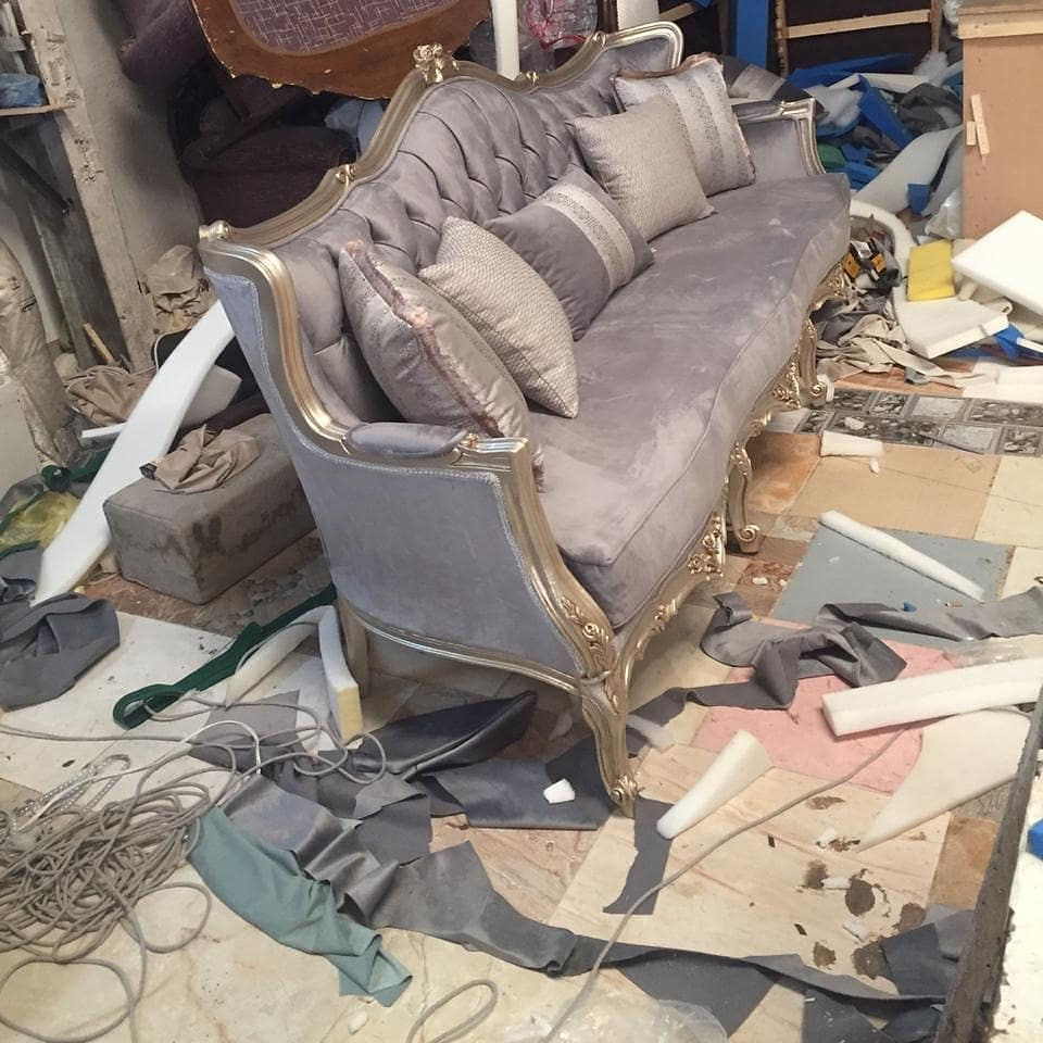 Thumbnail: Egyptian wood sofa