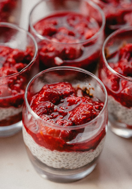 Chia Pudding with Raspberries