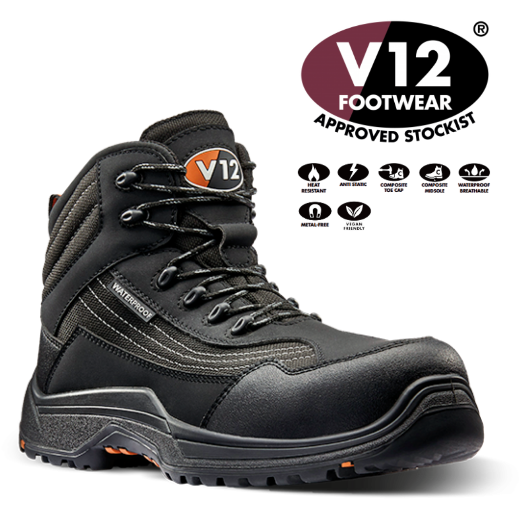 V12 Caiman IGS Graphite S3 HRO SRC Waterproof Hiker Vegan Friendly V1501.01