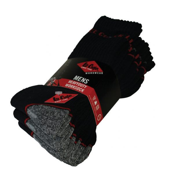 Lee Cooper 5 PACK Heavy Duty Work Sock Size 7-11LCSCK-603
