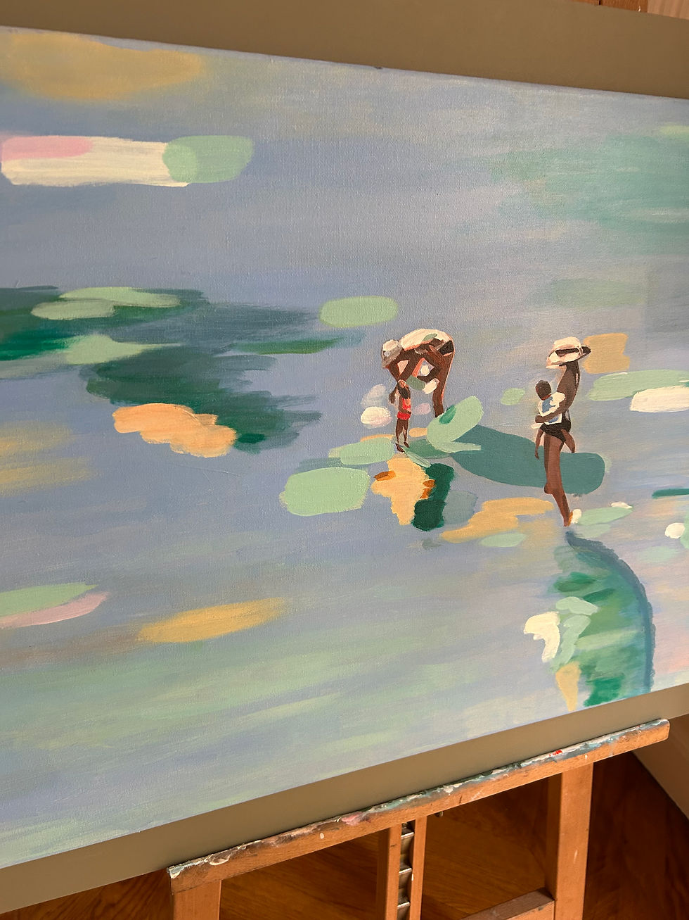 Miniature : Seaside Walk – Peinture douce et poétique de marche au bord de l’eau