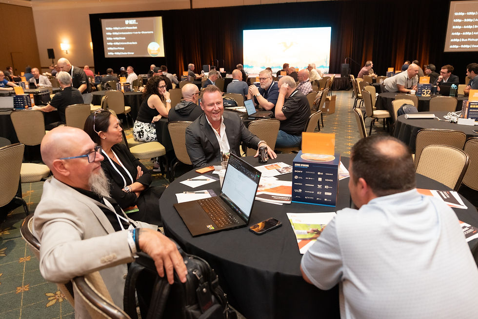 Informative group discussion during a conference 