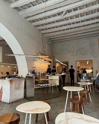neutral style coffee shop