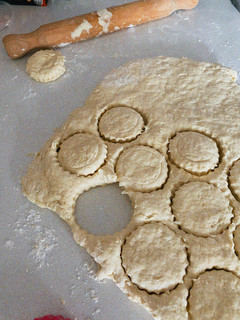 photo of biscuts being made