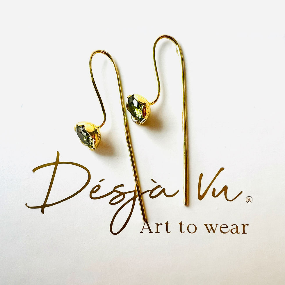 Thumbnail: 'Flower Bling Green'  oorbellen