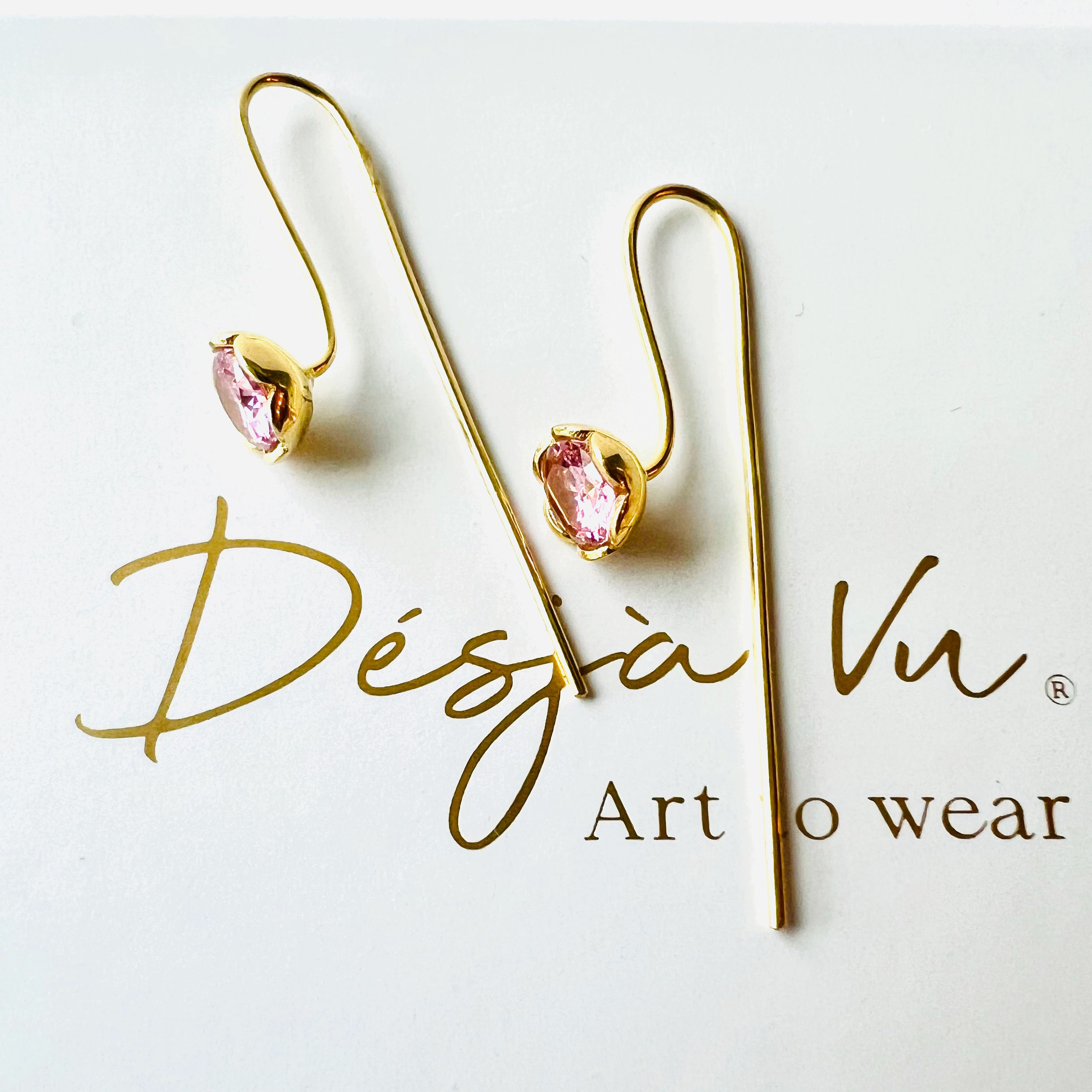 Flower Bling Earring - Pink Art: 0154