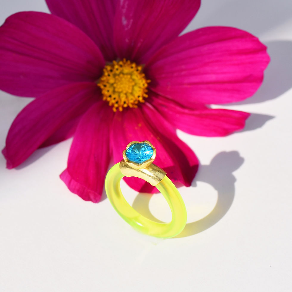 Thumbnail: Bling Ring Sunflower 'Aqua Splash'