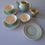 Thumbnail: Susie Cooper 1932- Pale Blue Crescent Tea Set