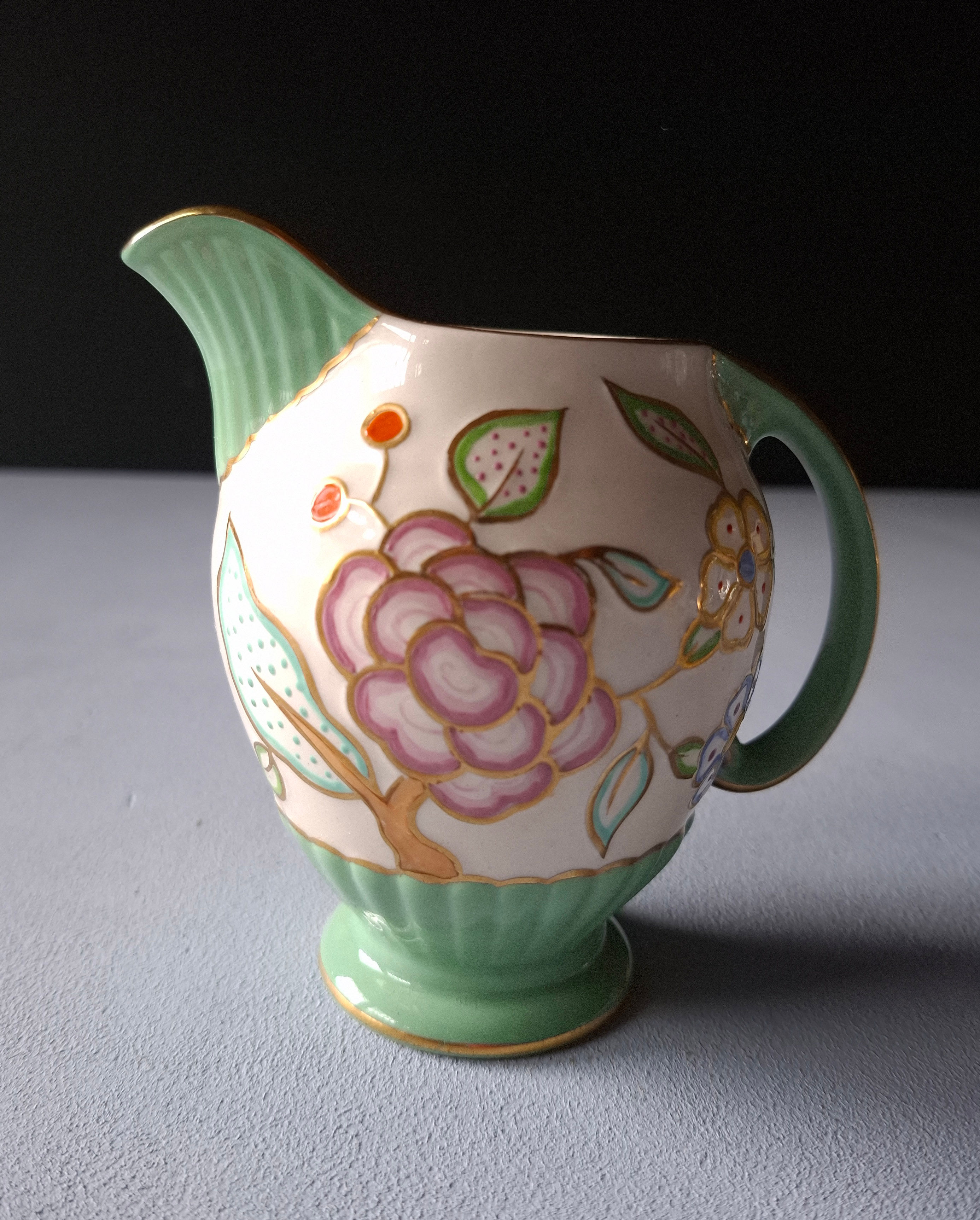 Art Deco Crown Devon Handpainted Decorative Jug