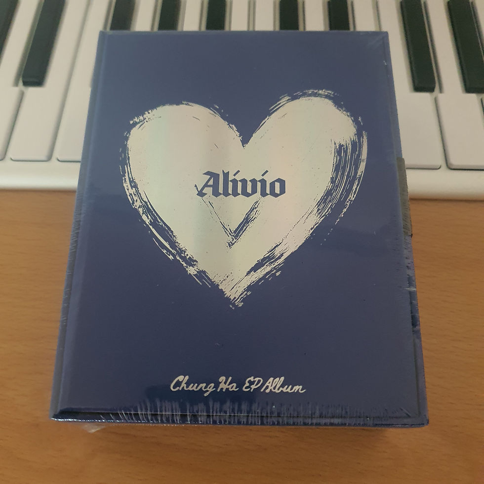 CHUNG HA ALIVIO Signed kpop album_front