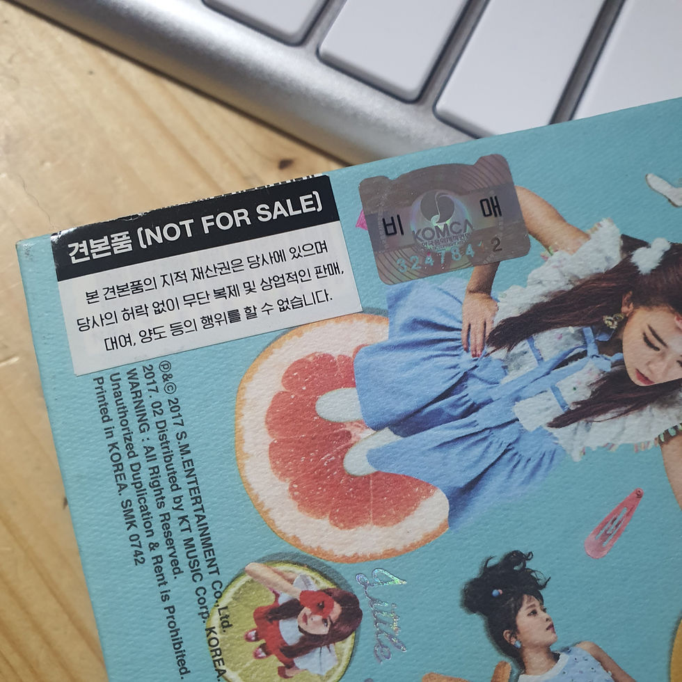 red velvet signed kpop album