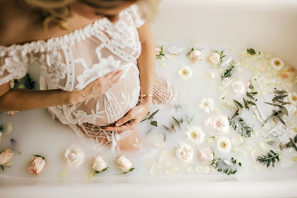 Milk Bath Maternity Session