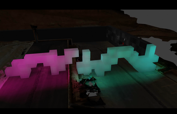 Nomad.Studio , Lucas Garcias, mapping, show , contenido, espectaculo. stage desing, Vj, festival