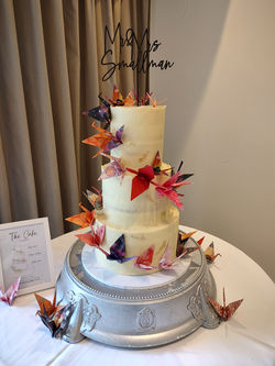 3 Tier with paper cranes