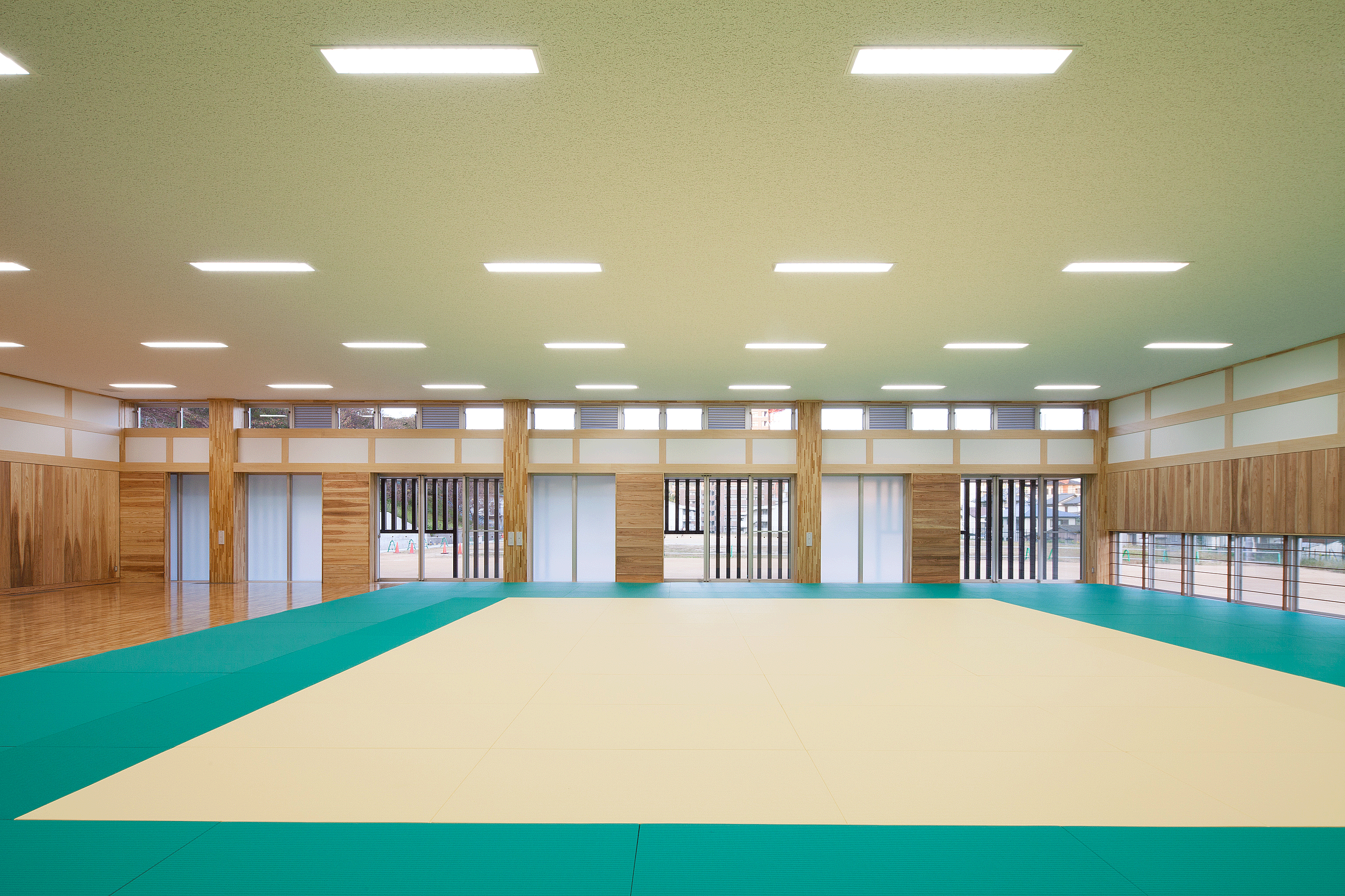 早鞆学園武道場　内観1