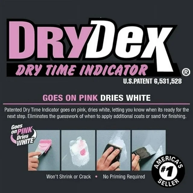 DAP DryDex Wall Repair Kit 8oz Pink to White Dry Time Indicator Cajun