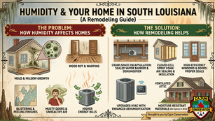 How Humidity Affects Homes in South Louisiana (And How Remodeling Can Help)
