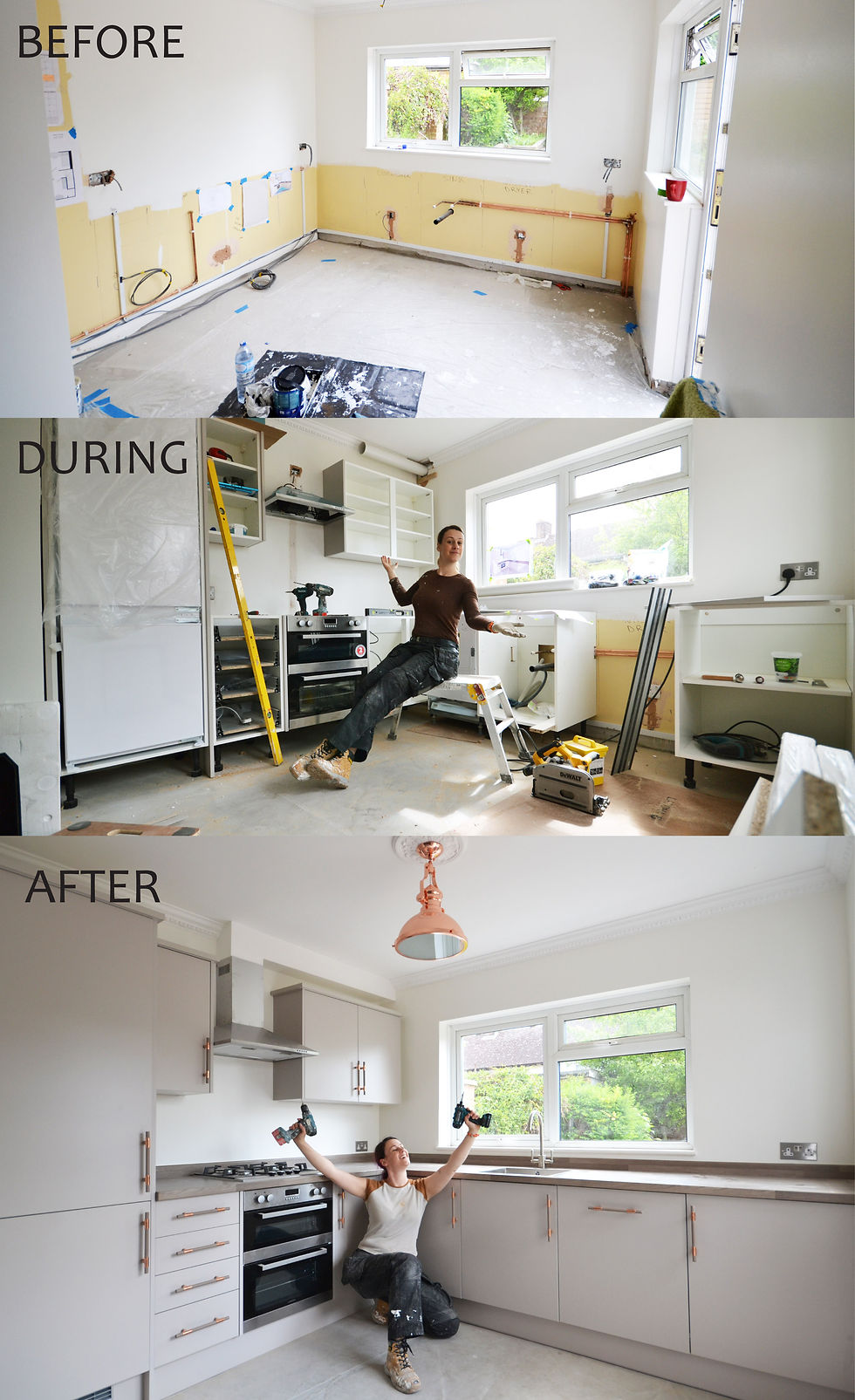 NORBITON 12- KITCHEN BEFORE DURING AFTER