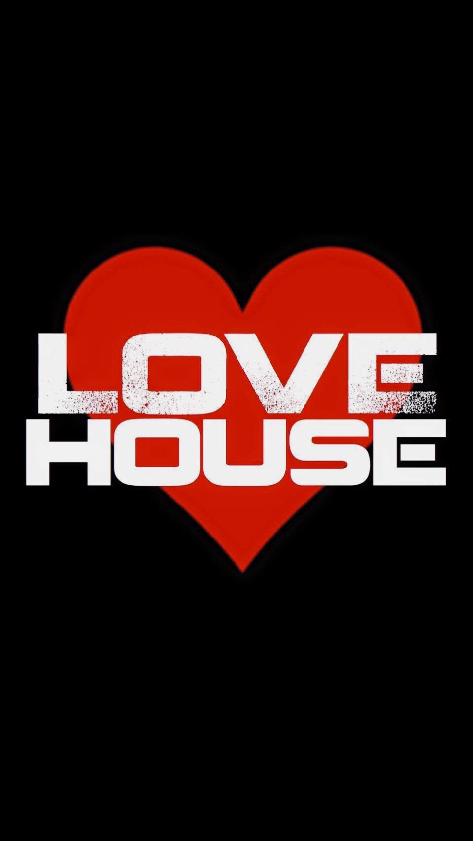 LOVE HOUSE red heart logo