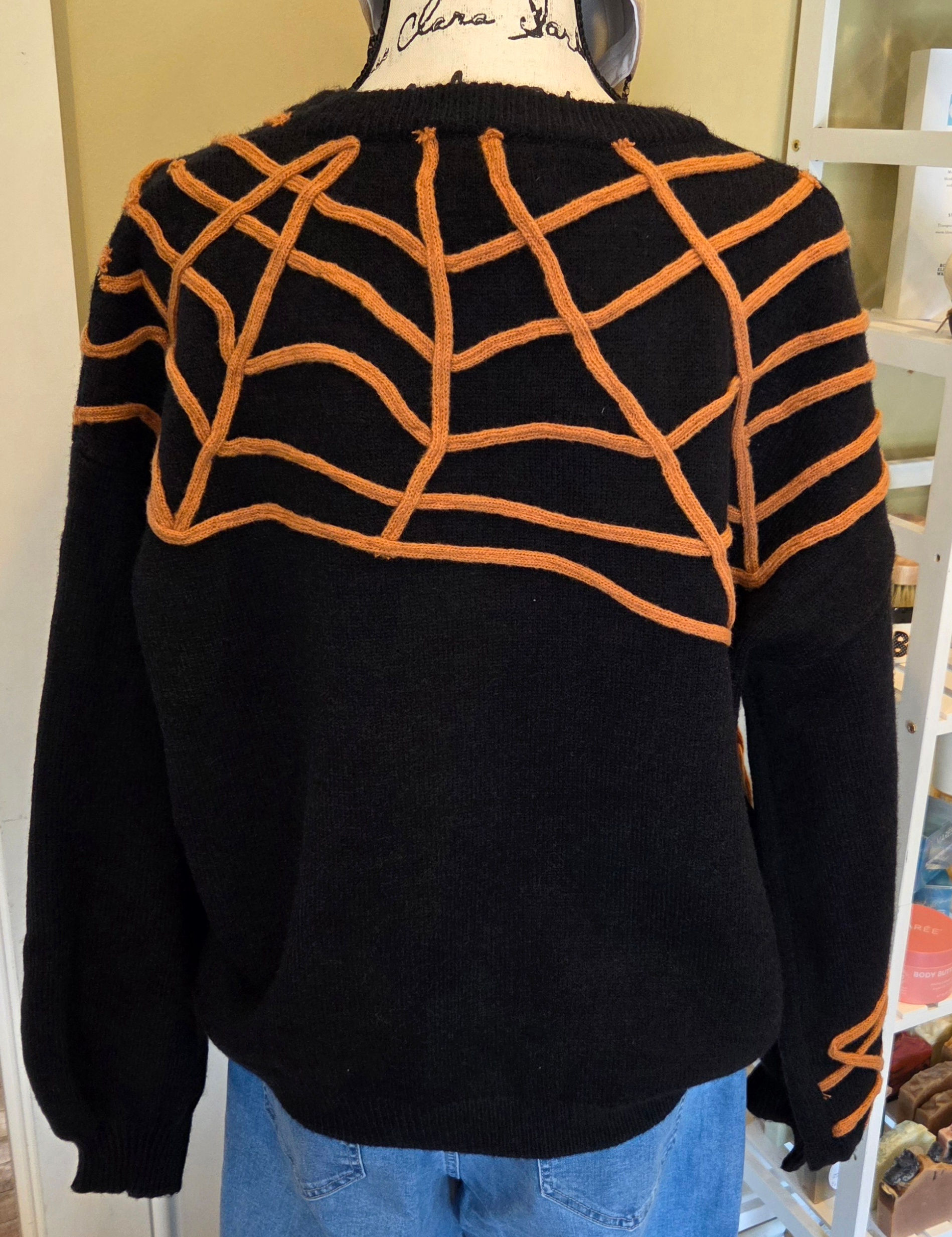 Spiderweb Knit Sweater