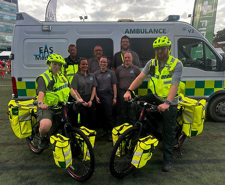 Medical Team with CRU and Ambulance