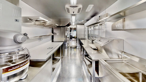 Exterior shot of Auntie Anne's food truck, featuring all essential equipment, ideal for anyone looking to buy a food truck.