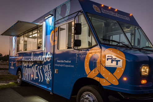 Best food truck for sale built specially for renowned pretzel franchise Auntie Anne's in Atlanta, Georgia 