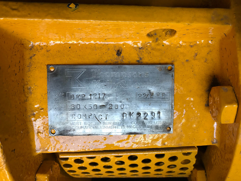 Thumbnail: Thompsons Kelly and Lewis 80 x 50 - 200 (218) Motor Pump 22KW  2950 RPM