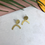 Thumbnail: Mini Brass Drop Stud Earrings