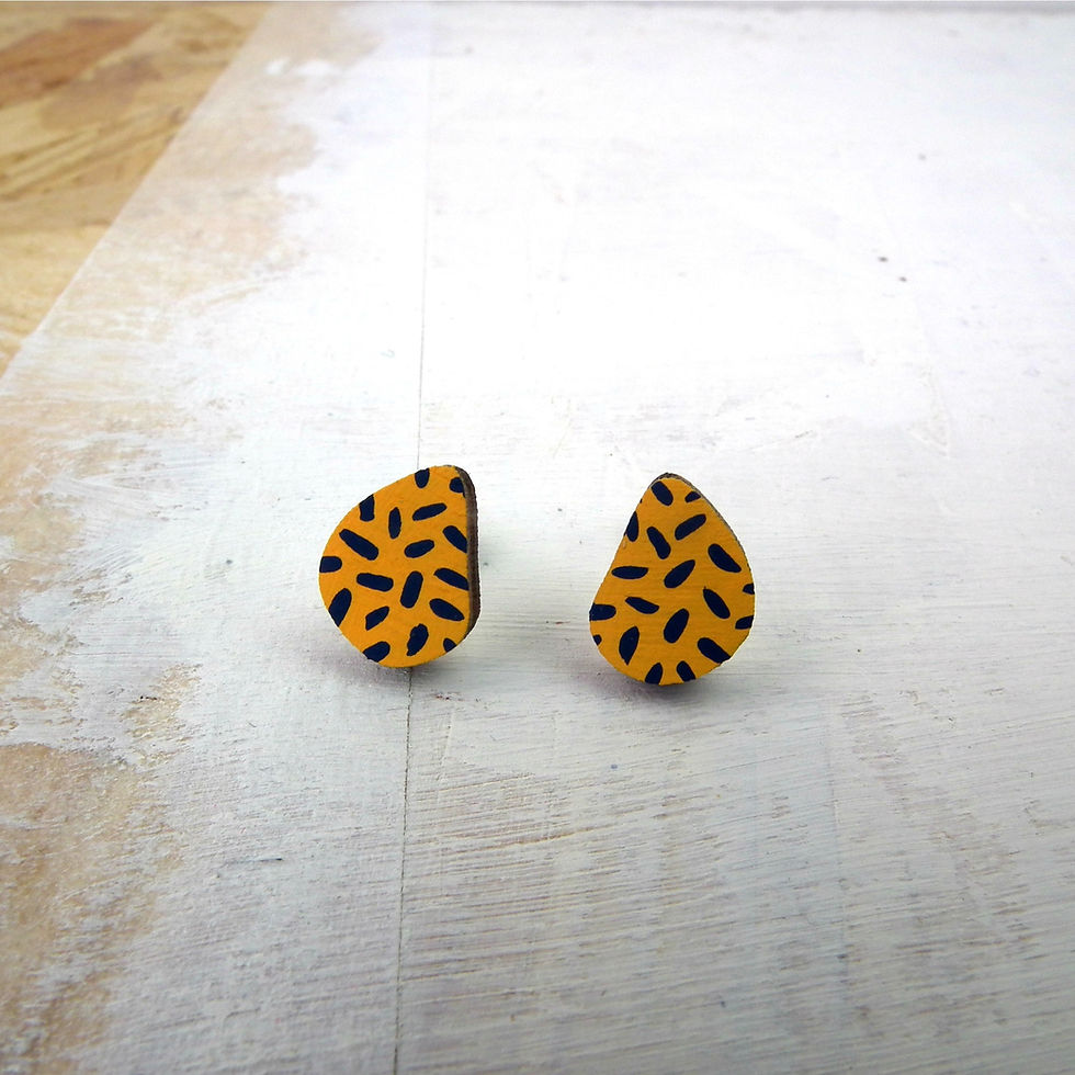 Thumbnail: Teardrop Stud Earrings