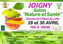 Salon Nature et Santé de Joigny (89) les 29 et 30 avril
