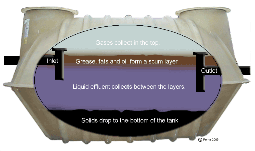 Septic Tank cutaway