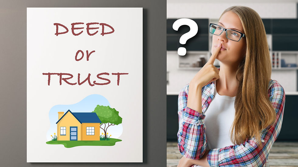 A person questioning whether they need a Deed or a Trust for Estate Planning