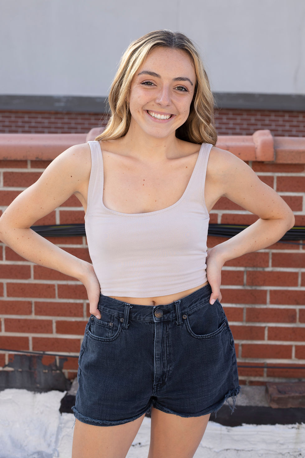 Thumbnail: High-Waisted Denim Shorts