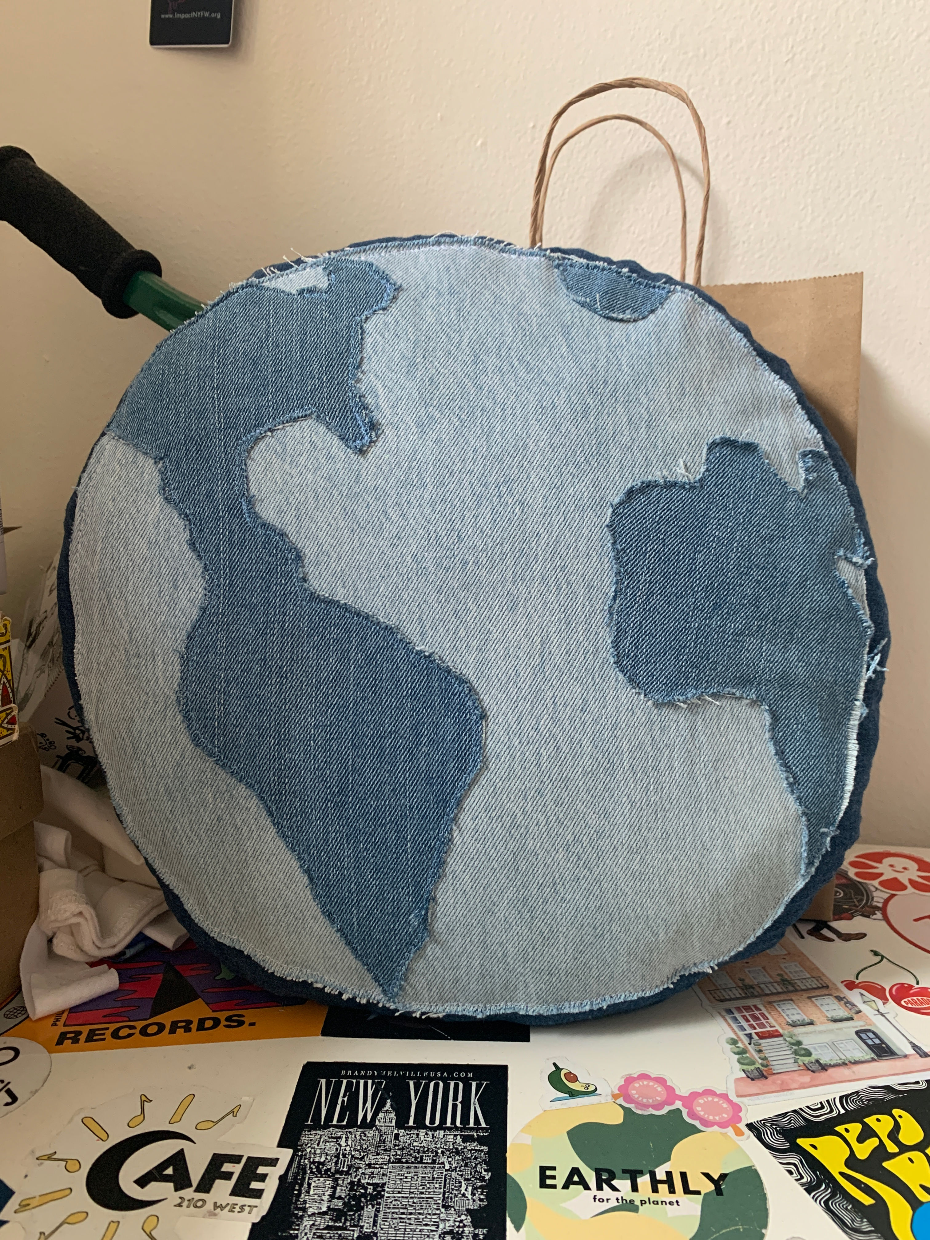 Custom Large Earth Pillow